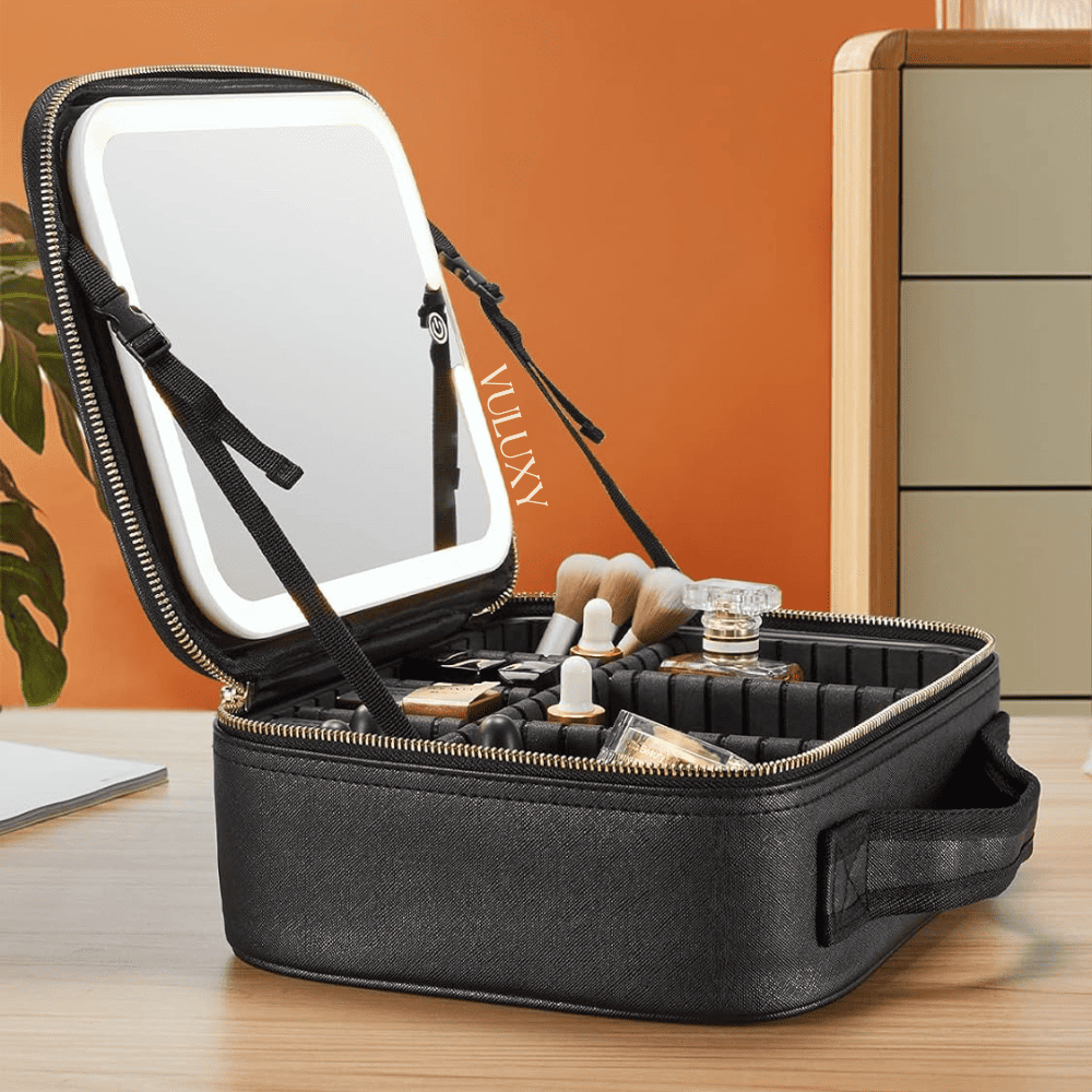 Makeup Bag With LED Mirror