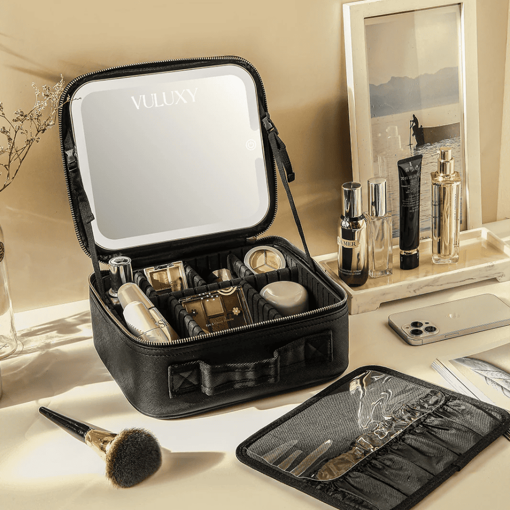 Makeup Bag With LED Mirror