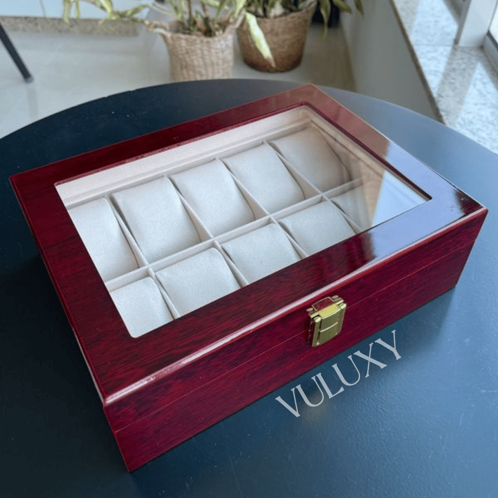 Coffret à Montres Luxe Rouge