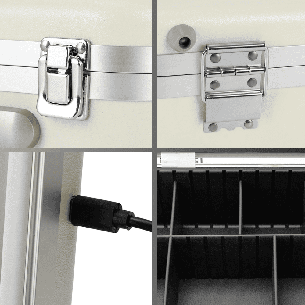 Makeup Bag En Inox - Miroir LED