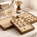 Plateaux à Bijoux De Tiroirs En Bois