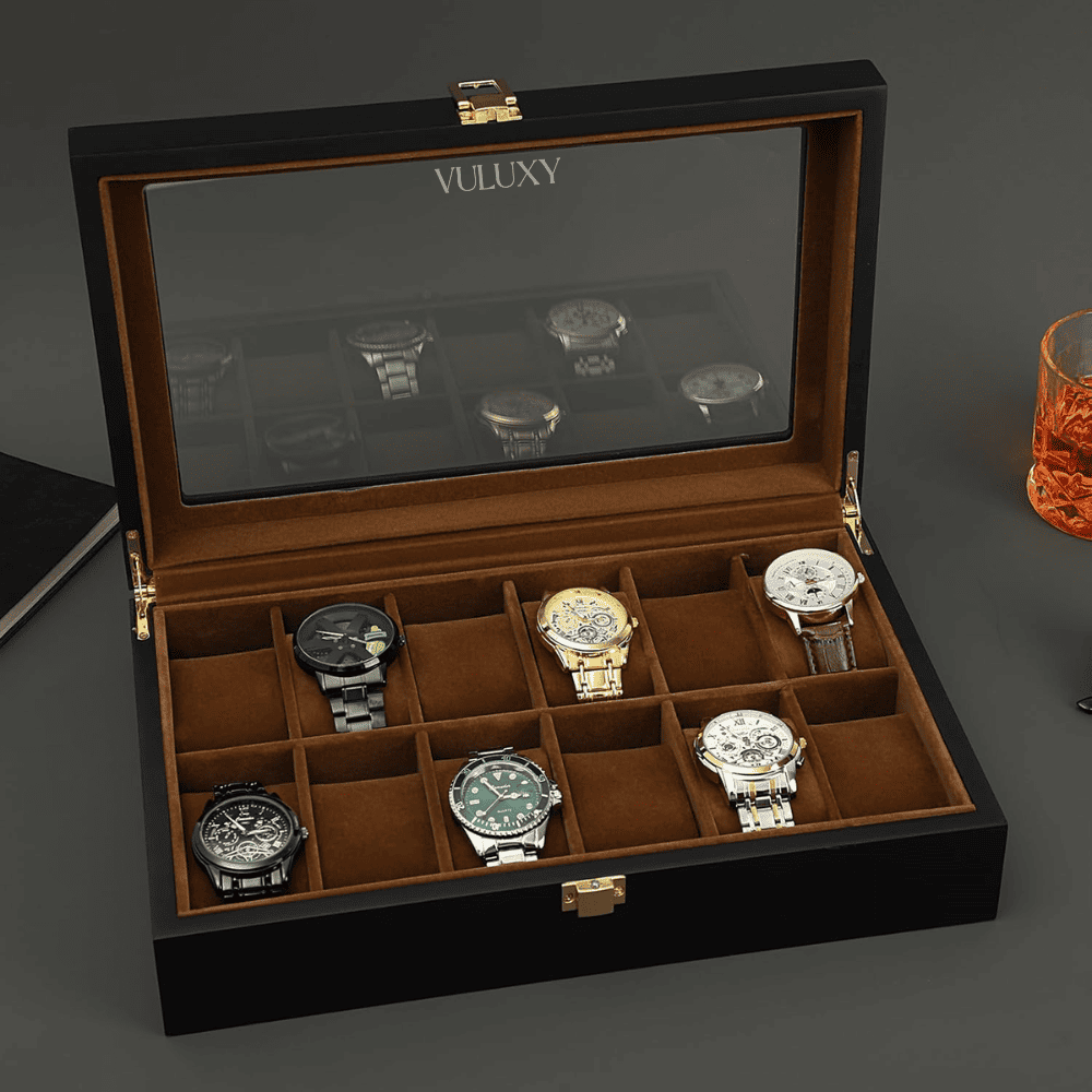 Coffret à Montres Luxe En Bois