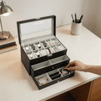 Grande Boîte de Présentation Pour Montres, Lunettes et Accessoires