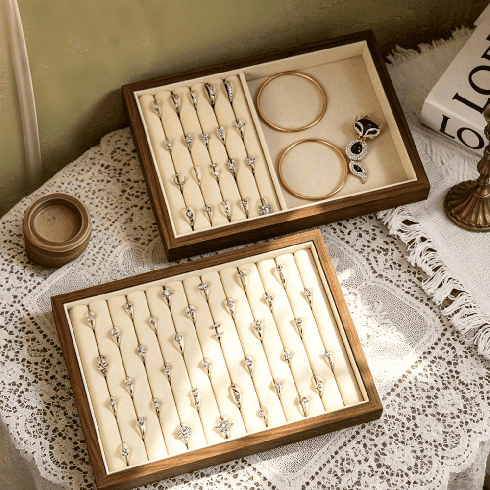 Plateaux à Bijoux De Tiroirs En Bois