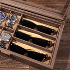 Boite à Montres et Lunettes En Bois