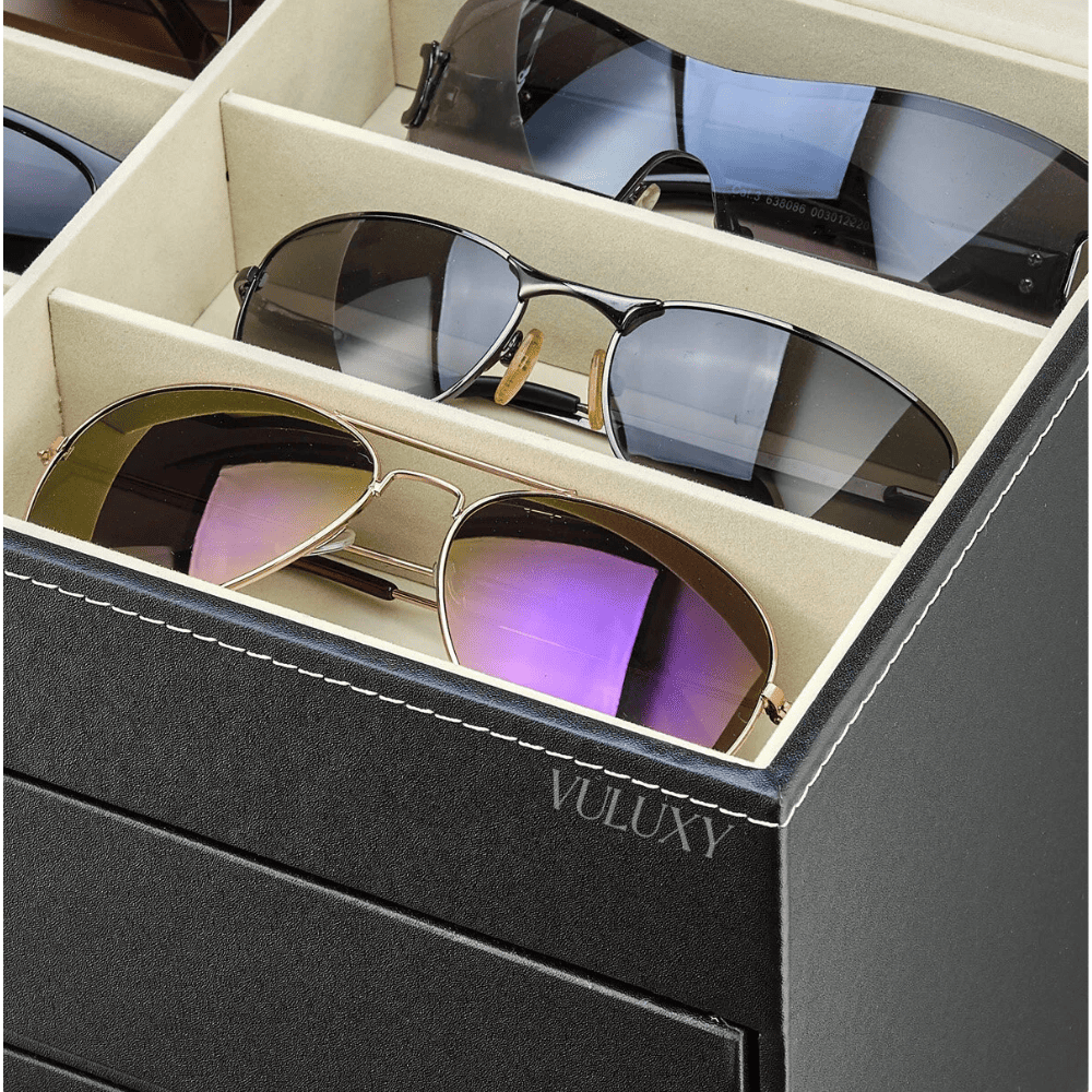 Boîte de Rangement Lunettes - 18 Places