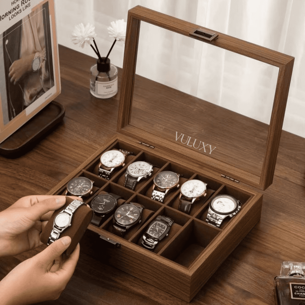 Coffret à Montres Luxe Marron