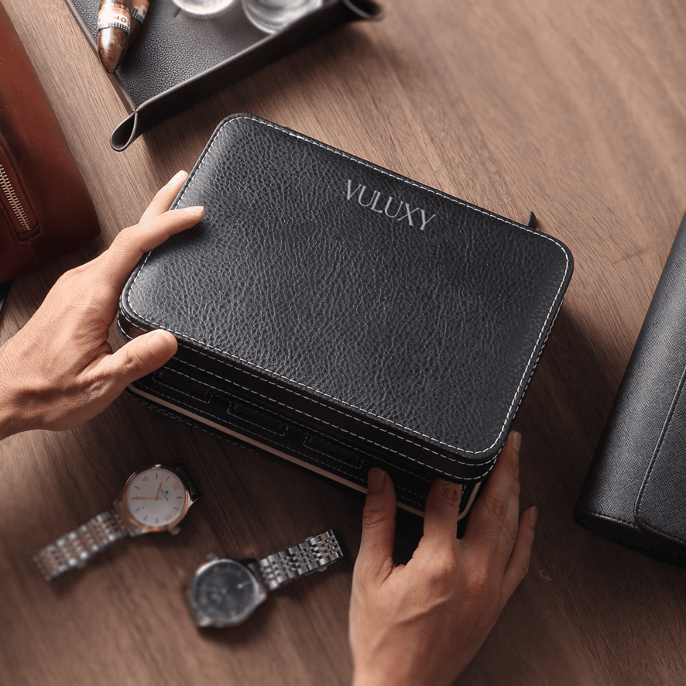 Coffret à Montres En Cuir
