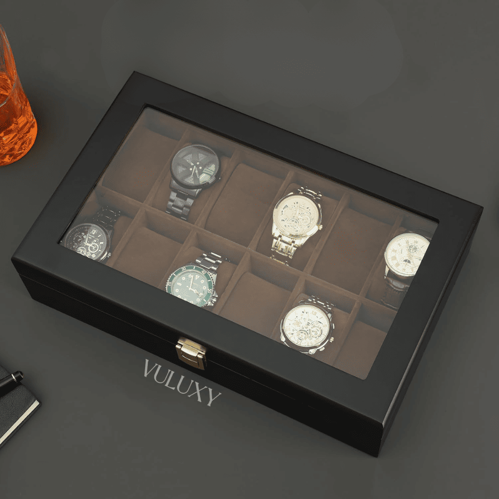 Coffret à Montres Luxe En Bois