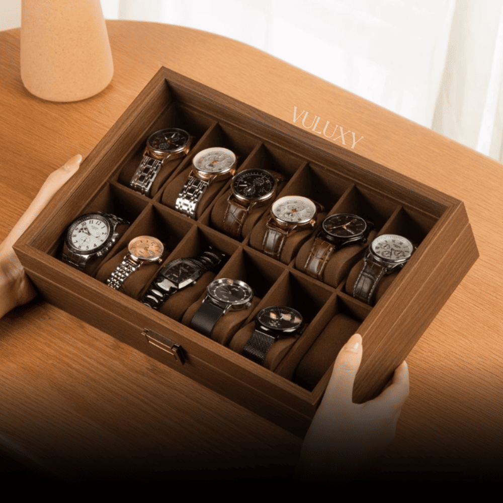 Coffret à Montres Luxe Marron