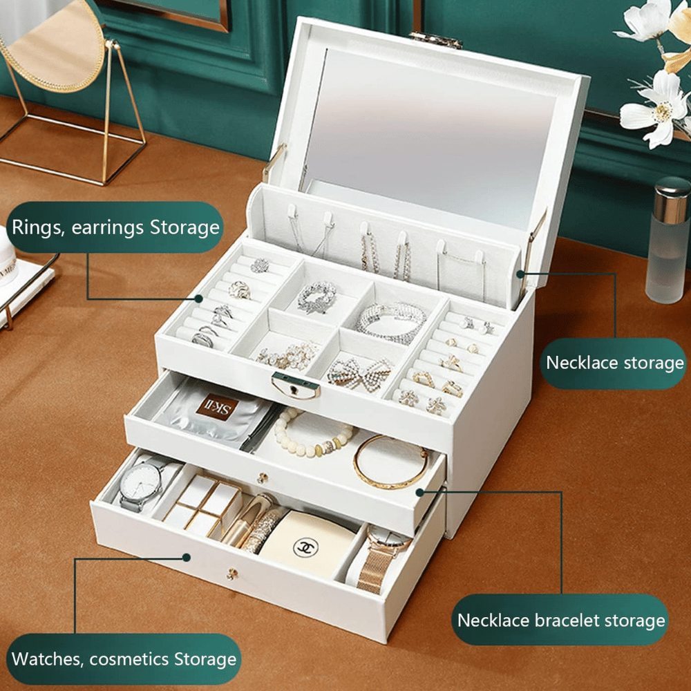 Grande Doîte De Rangement Pour Bijoux