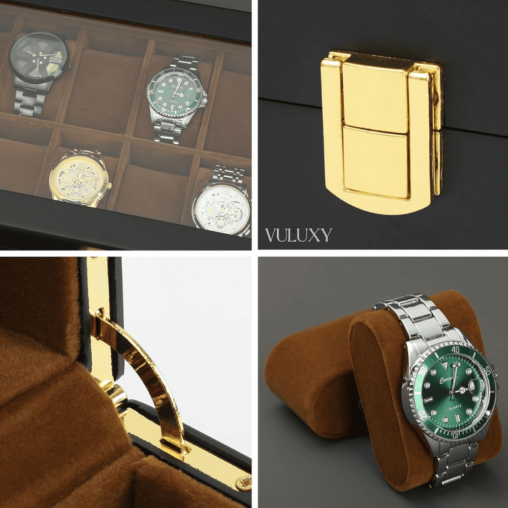 Coffret à Montres Luxe En Bois