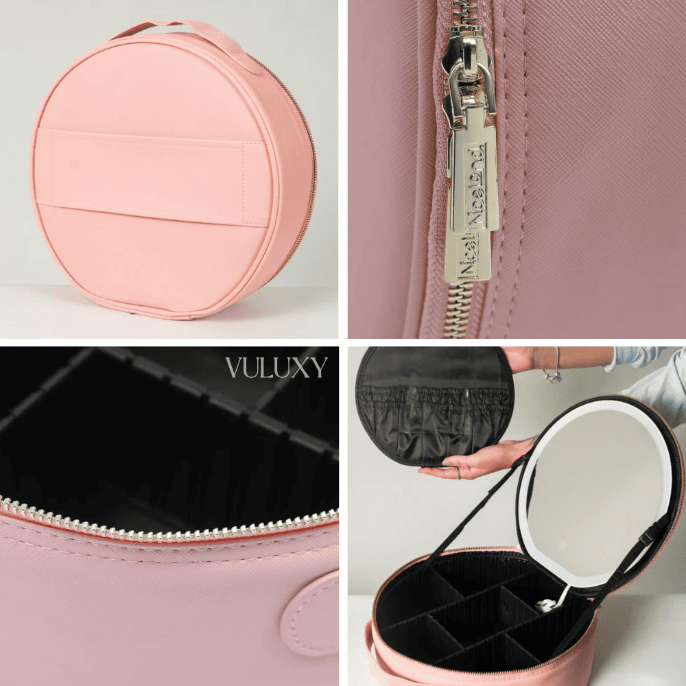 Makeup Bag Rond - Miroir LED