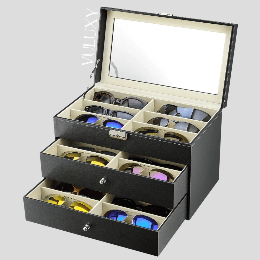 Boîte de Rangement Lunettes - 18 Places