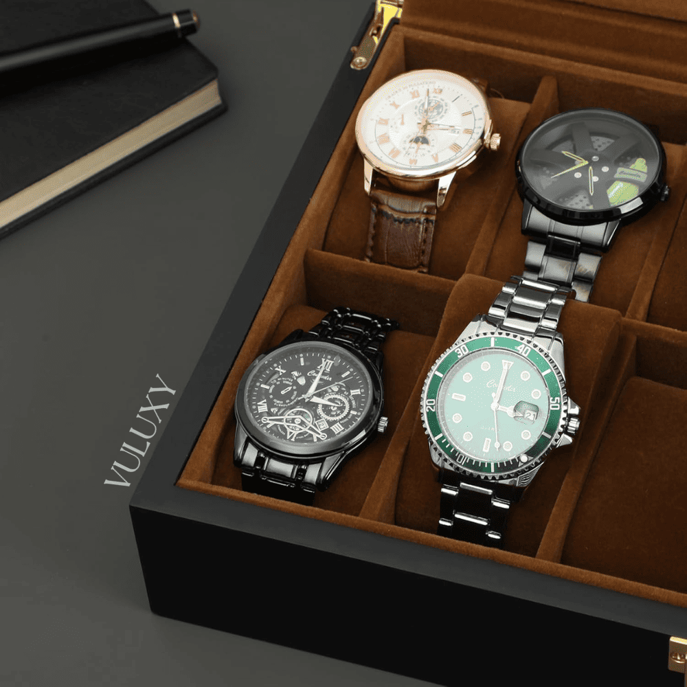 Coffret à Montres Luxe En Bois