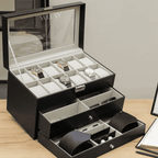 Grande Boîte de Présentation Pour Montres, Lunettes et Accessoires