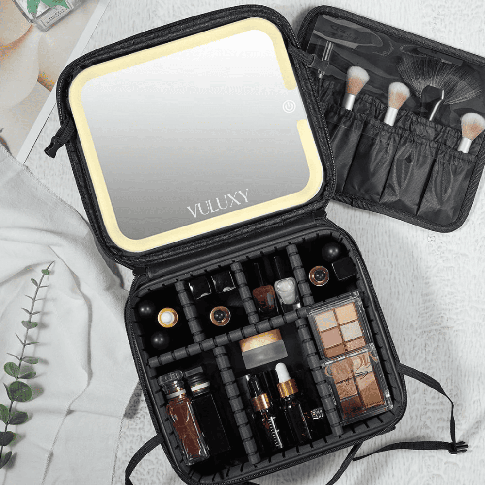 Makeup Bag With LED Mirror