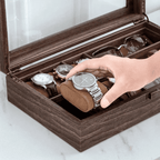 Boite à Montres et Lunettes En Bois