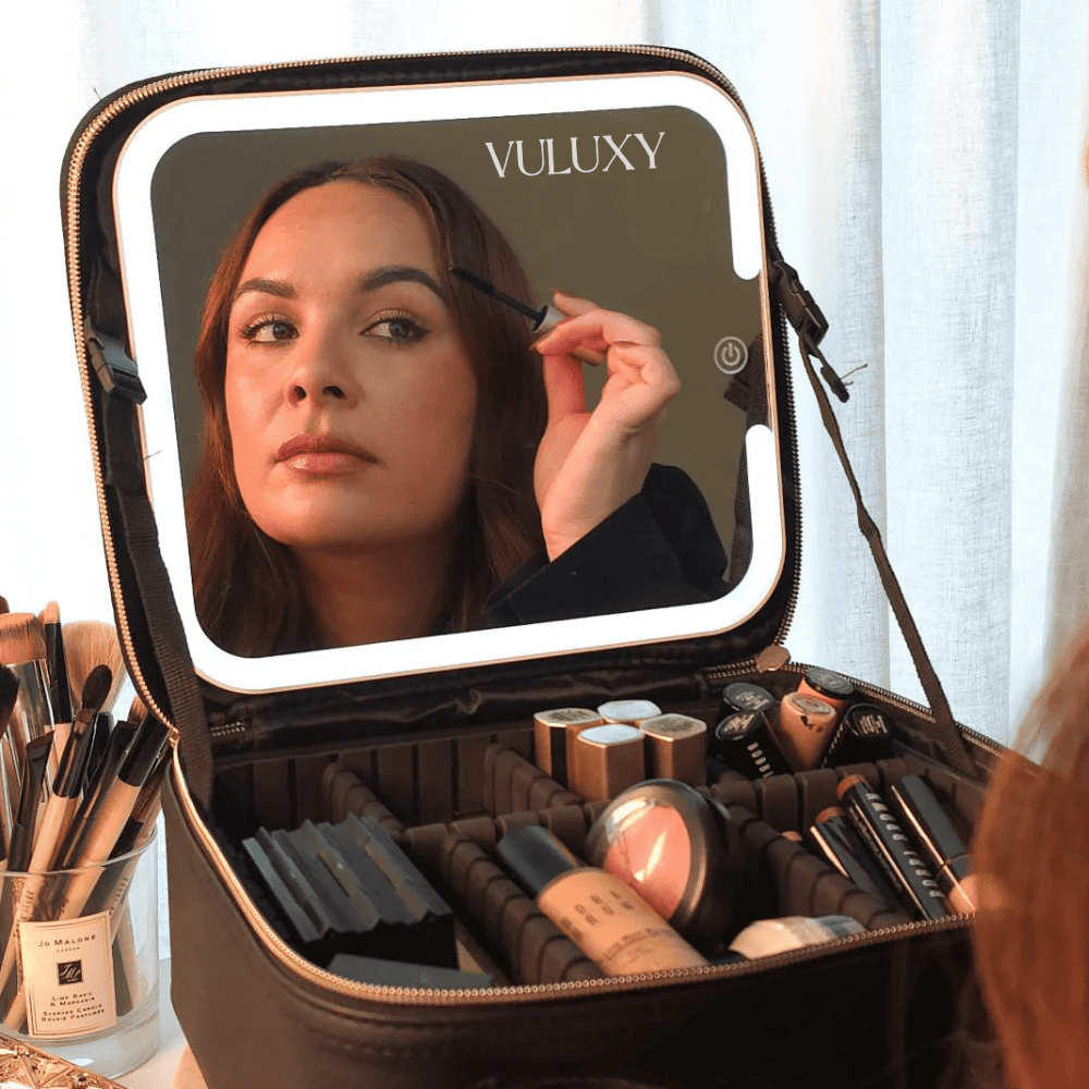 Makeup Bag With LED Mirror