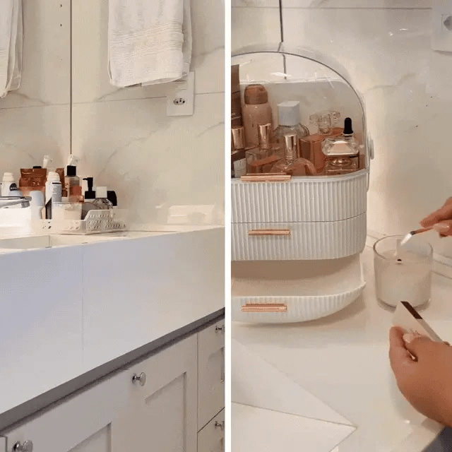 Organisateur de maquillage, idéal pour la coiffeuse de chambre